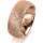 Ring 18 Karat Rotgold 8.0 mm kristallmatt 1 Brillant G vs 0,035ct