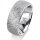 Ring 18 Karat Weissgold 8.0 mm kristallmatt 1 Brillant G vs 0,025ct