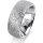 Ring 18 Karat Weissgold 8.0 mm kristallmatt 1 Brillant G vs 0,035ct