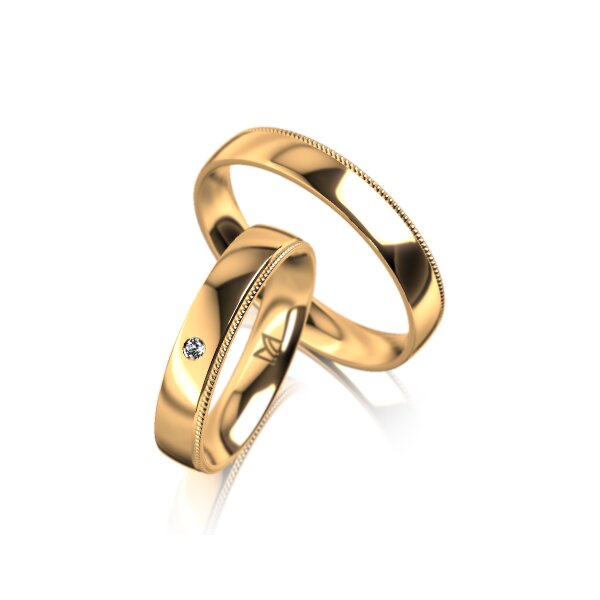 Ring "schlichte Eleganz"  14 Karat Gelbgold