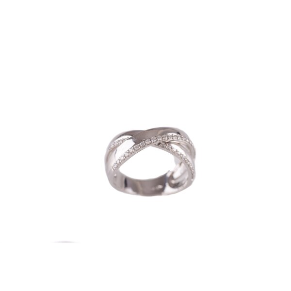 Ring 18 Karat Wei&szlig;gold Brillanten 0,29ct
