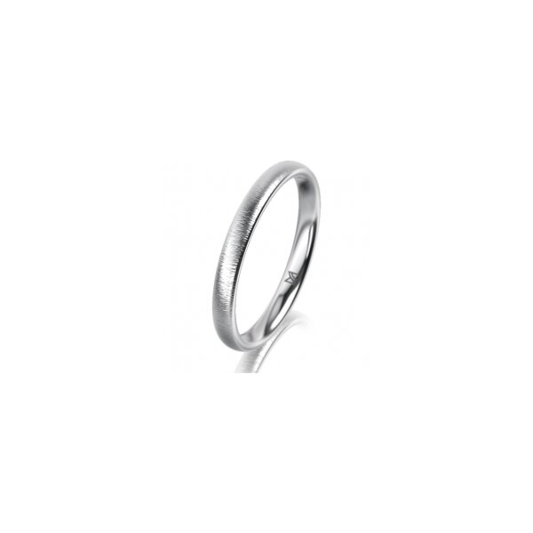Ring Platin 950 2.5 mm sandmatt