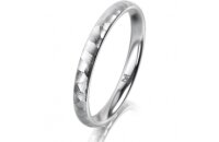 Ring Platin 950 2.5 mm diamantmatt
