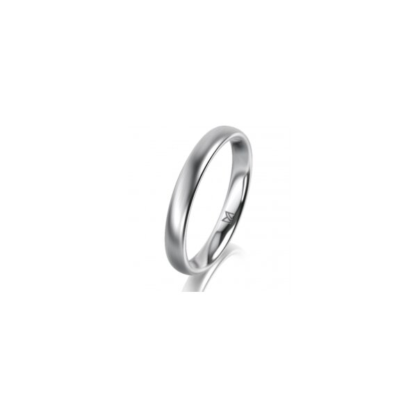 Ring Platin 950 3.0 mm l&auml;ngsmatt