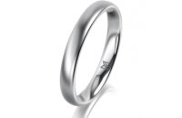 Ring Platin 950 3.0 mm l&auml;ngsmatt
