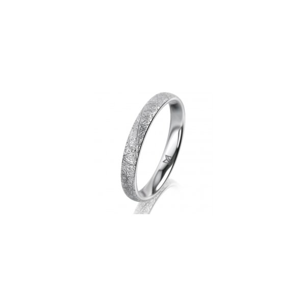 Ring Platin 950 3.0 mm kristallmatt