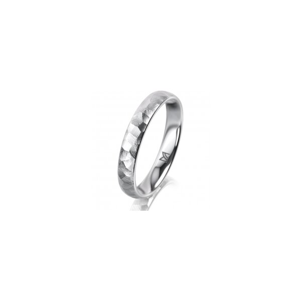 Ring Platin 950 3.5 mm diamantmatt