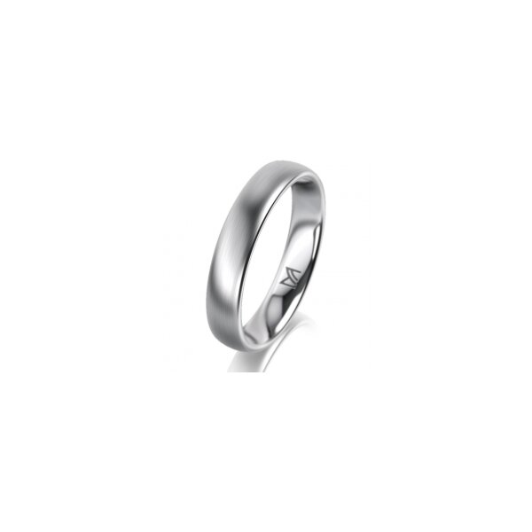Ring Platin 950 4.0 mm l&auml;ngsmatt