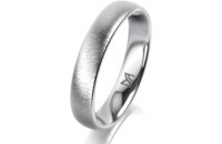 Ring Platin 950 4.0 mm sandmatt