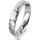 Ring Platin 950 4.0 mm diamantmatt