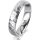 Ring Platin 950 4.5 mm diamantmatt