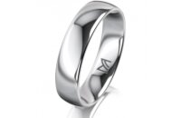 Ring Platin 950 5.0 mm poliert