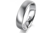 Ring Platin 950 5.0 mm l&auml;ngsmatt