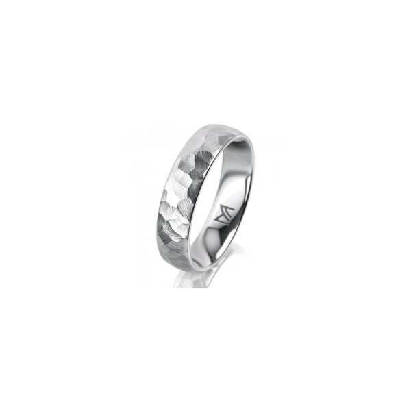 Ring Platin 950 5.0 mm diamantmatt