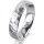 Ring Platin 950 5.0 mm diamantmatt