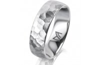 Ring Platin 950 6.0 mm diamantmatt