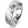 Ring Platin 950 6.0 mm diamantmatt