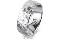 Ring Platin 950 7.0 mm diamantmatt