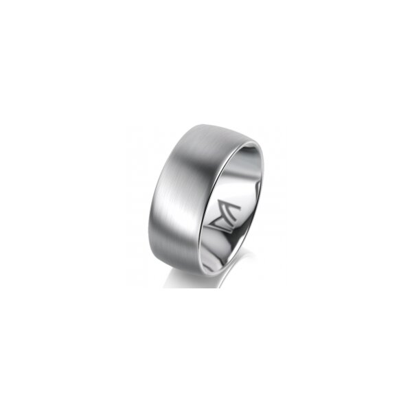 Ring Platin 950 8.0 mm l&auml;ngsmatt