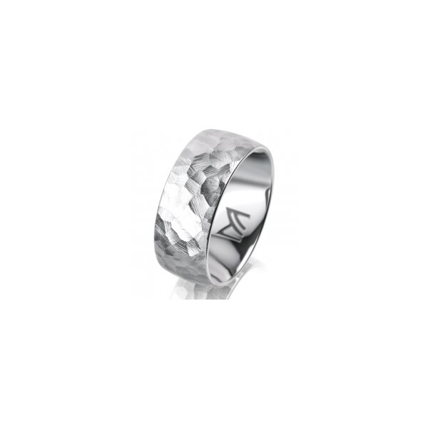 Ring Platin 950 8.0 mm diamantmatt