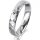 Ring Platin 950 4.0 mm diamantmatt 1 Brillant G vs 0,025ct