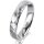 Ring Platin 950 4.0 mm diamantmatt 1 Brillant G vs 0,050ct
