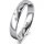 Ring Platin 950 4.0 mm poliert 3 Brillanten G vs Gesamt 0,030ct