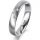 Ring Platin 950 4.0 mm l&auml;ngsmatt 3 Brillanten G vs Gesamt 0,030ct