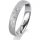 Ring Platin 950 4.0 mm kreismatt 3 Brillanten G vs Gesamt 0,030ct