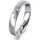 Ring Platin 950 4.0 mm sandmatt 3 Brillanten G vs Gesamt 0,030ct
