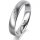 Ring Platin 950 4.0 mm l&auml;ngsmatt 4 Brillanten G vs Gesamt 0,020ct