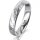 Ring Platin 950 4.0 mm diamantmatt 4 Brillanten G vs Gesamt 0,020ct