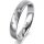 Ring Platin 950 4.0 mm l&auml;ngsmatt 5 Brillanten G vs Gesamt 0,035ct