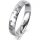 Ring Platin 950 4.0 mm diamantmatt 5 Brillanten G vs Gesamt 0,035ct
