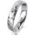 Ring Platin 950 4.5 mm diamantmatt 1 Brillant G vs 0,025ct