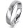 Ring Platin 950 4.5 mm sandmatt 1 Brillant G vs 0,050ct
