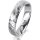 Ring Platin 950 4.5 mm diamantmatt 1 Brillant G vs 0,050ct