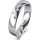 Ring Platin 950 4.5 mm poliert 3 Brillanten G vs Gesamt 0,035ct