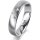 Ring Platin 950 4.5 mm l&auml;ngsmatt 3 Brillanten G vs Gesamt 0,035ct