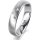 Ring Platin 950 4.5 mm sandmatt 3 Brillanten G vs Gesamt 0,035ct