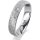 Ring Platin 950 4.5 mm kristallmatt 3 Brillanten G vs Gesamt 0,035ct