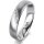 Ring Platin 950 4.5 mm l&auml;ngsmatt 4 Brillanten G vs Gesamt 0,025ct