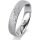 Ring Platin 950 4.5 mm kreismatt 4 Brillanten G vs Gesamt 0,025ct