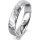 Ring Platin 950 4.5 mm diamantmatt 4 Brillanten G vs Gesamt 0,025ct