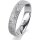 Ring Platin 950 4.5 mm kristallmatt 5 Brillanten G vs Gesamt 0,045ct