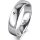 Ring Platin 950 5.0 mm poliert 1 Brillant G vs 0,025ct