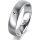 Ring Platin 950 5.0 mm l&auml;ngsmatt 1 Brillant G vs 0,025ct