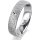 Ring Platin 950 5.0 mm kristallmatt 1 Brillant G vs 0,025ct