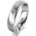 Ring Platin 950 5.0 mm sandmatt 1 Brillant G vs 0,050ct