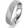 Ring Platin 950 5.0 mm kristallmatt 5 Brillanten G vs Gesamt 0,035ct